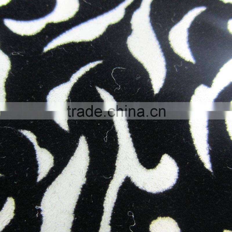 backing flocked genuine PU leather for sofa