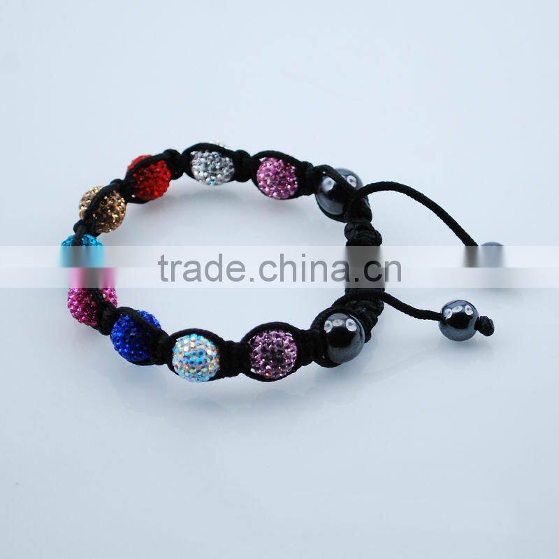 Mixed color bracelet Shamballa