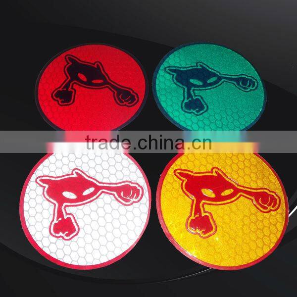 high visible self adhesive glow in the dark bike vinyl sticker decal