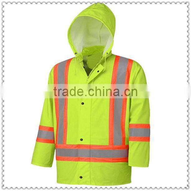 Flame Resistant Stretch Hi-Vis Rain Jacket