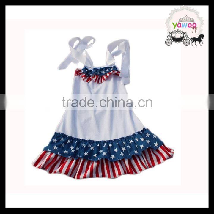 Neck design 4th of july dress girls summer dresses latest children frocks designs baby girls party wear dress