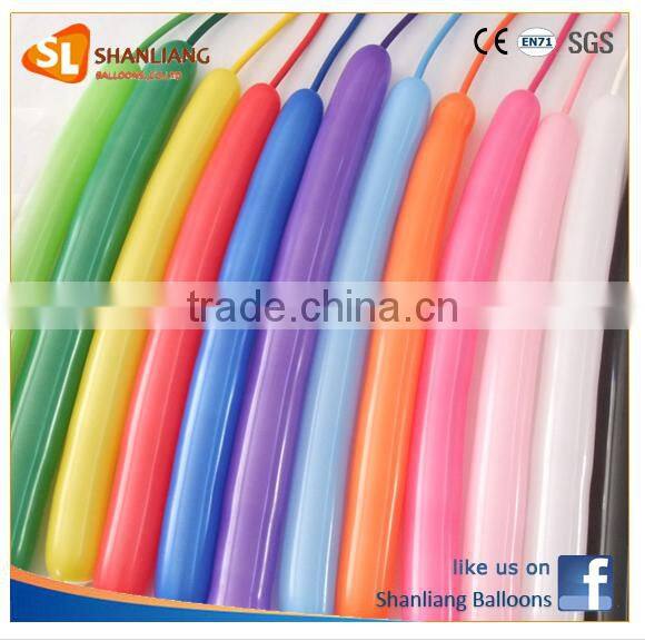 Magic Balloon Card Packing with Small Balloon Inflator, Long Modelling Balloon