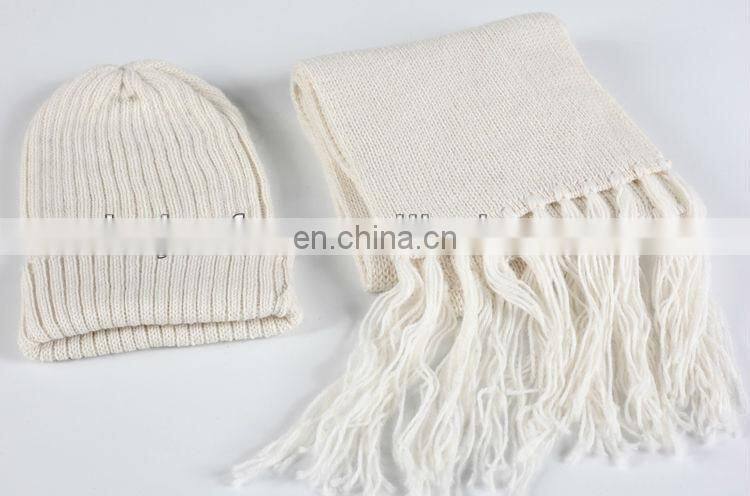 NEW SUPER FINE ACRYLIC BEANIE SKULL SKI HAT & SCARF