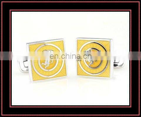 Lovers heart pink enamel quality gift cufflinks