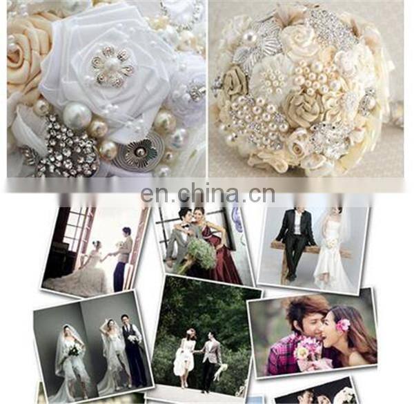 30meters/roll 4mm Handmade Rose Flower Fish Line Garland Hanging Bead Chains Wedding Bridal Hair Accessory