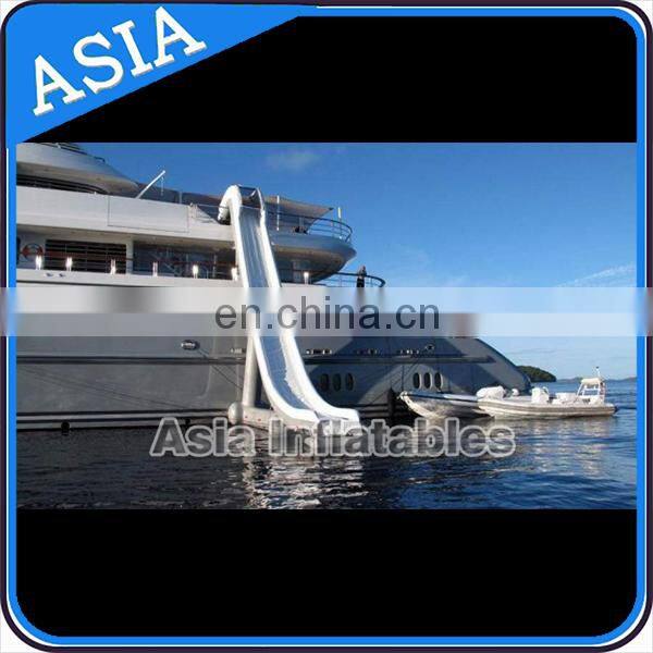 Giant Inflatable Yacht Water Slide for sale/High Quality Yacht Inflatable Slide