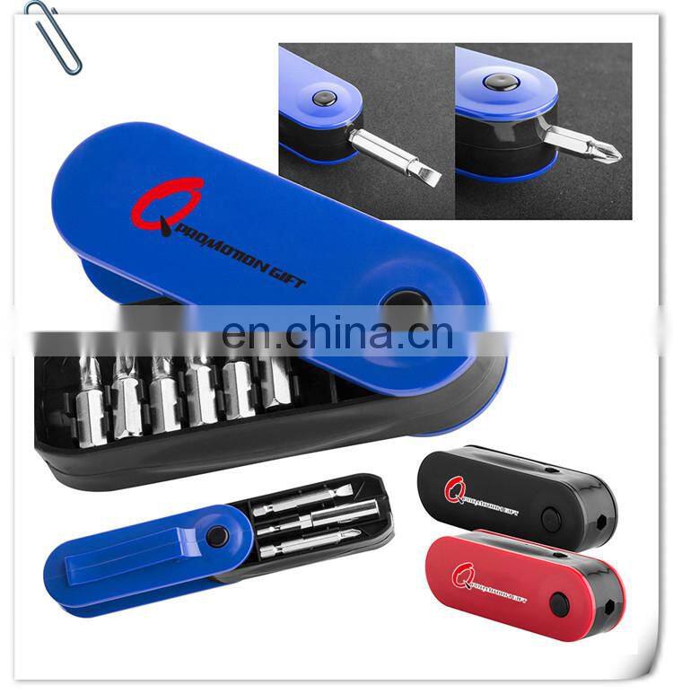 pocket rotation screw set tool with 8 inner changeable bits