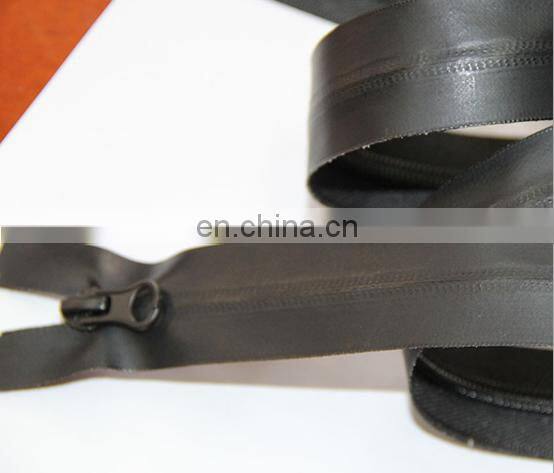 Nylon Zipper Open End Waterproof Plastic Bottom Stop 5# Black Zippers