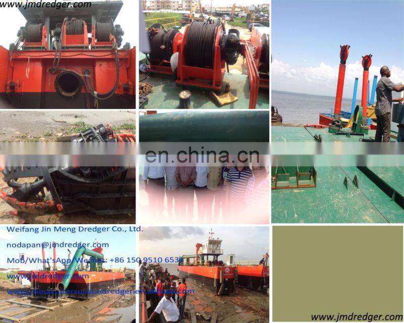 8/12/18/24/26 Inch Cutter suction dredger river sand dredging machine with engine and cutter head