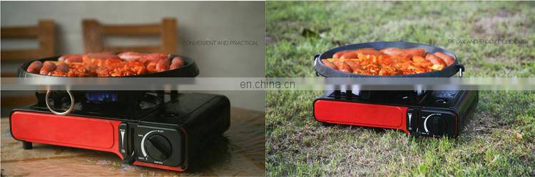 camping portable biogas stove with gas cylinder