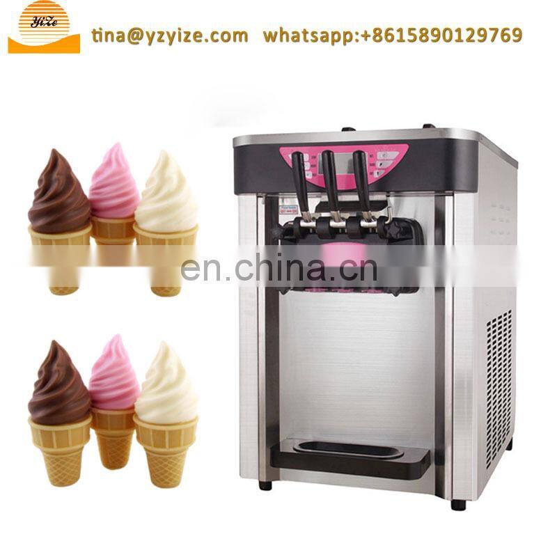 Italian Commercial Automatic Soft Ice Cream Vending Machine