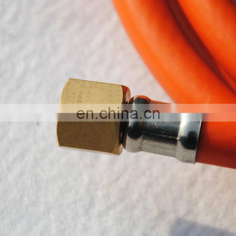 Russian BBQ Grill Oven Parts Orange PVC Gas Hose Pipe, Gas Flexible Hose Pipe, PVC Gas Hose With Fittings