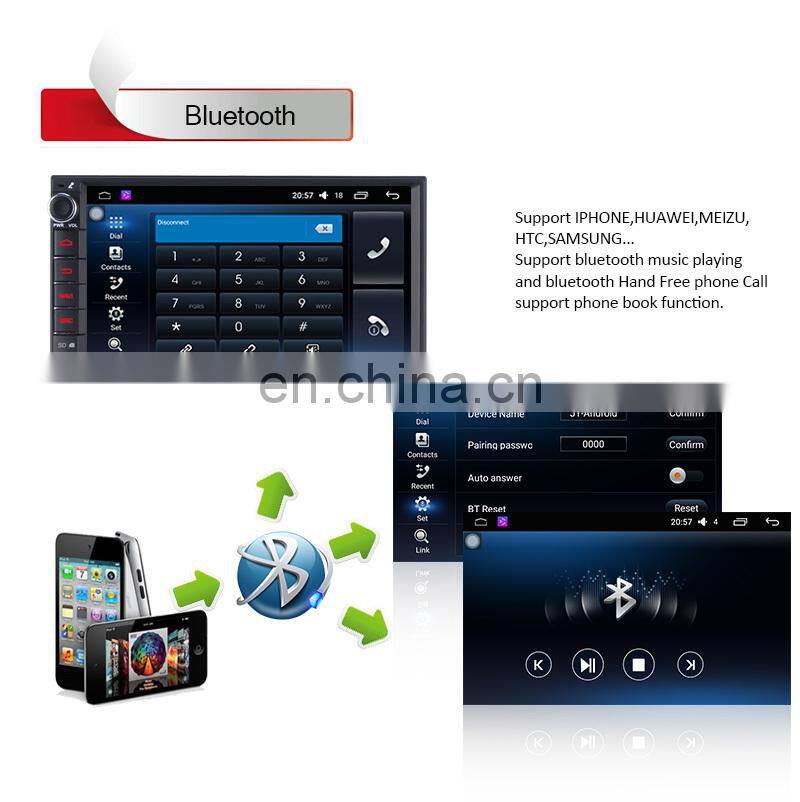7 inch Android6.0 universal capacitive touch screen car Radio GPS Navigation