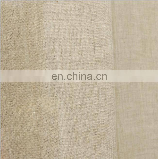 Natural Soft Linen Material Ready-Made Hemp Shower Curtain for SPA Bath Decor