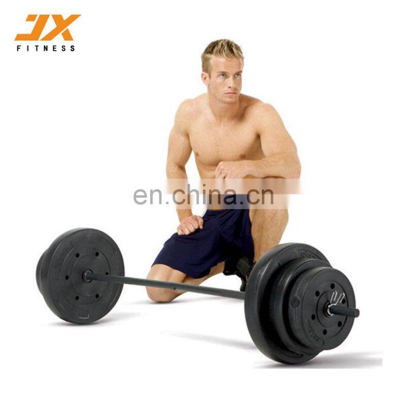 Plusx Gym fitness body round head 50kg barbell dumbbell set