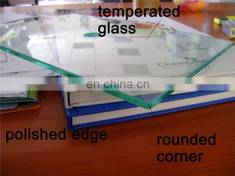 6mm cut size toughened glass sheet wholesale