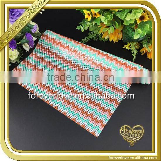 Wholesale women sexy 888 crystal rhinestone mesh trimming FHRM-053