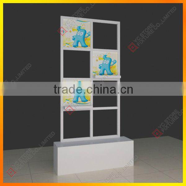 Shoes shop window display with stands