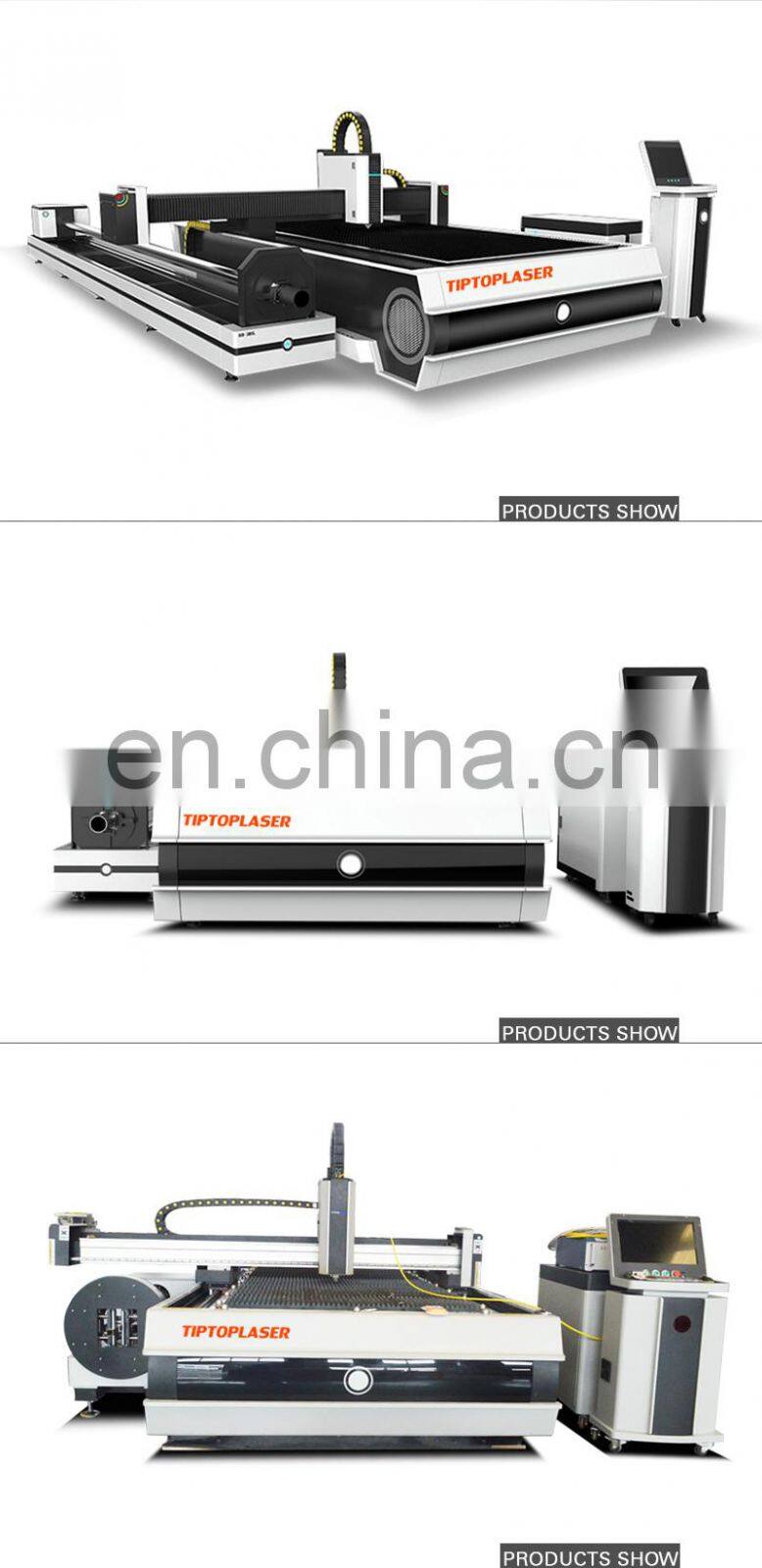 Industry MAX / Raycus Source 1000watt 1500w 3000w fiber laser cutting machine for metal tube plate