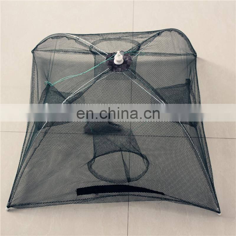 Automatic Fishing Net Shrimp Cage Nylon Foldable Crab Fish Trap Cast Folding Network
