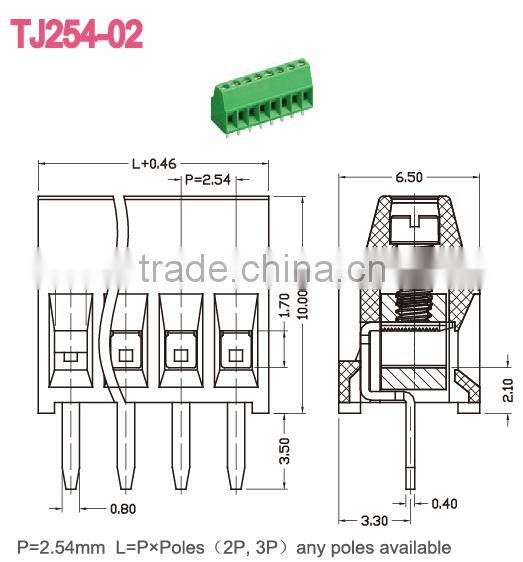 PCB screw terminal blocks