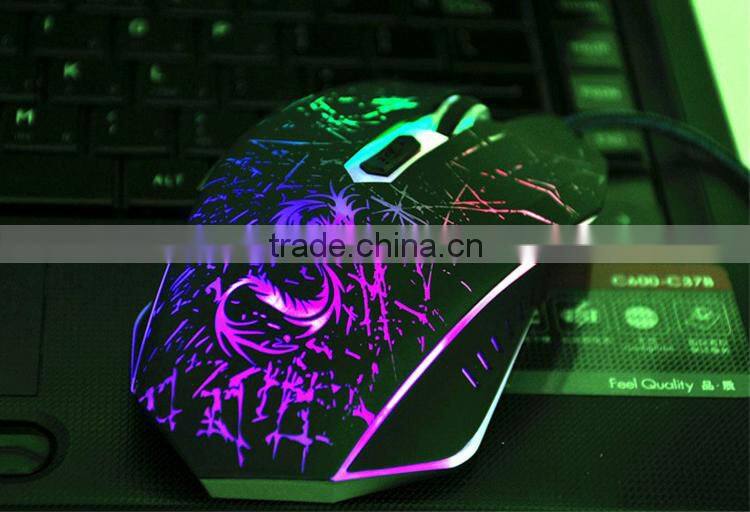 LED gaming cheap wired silent mouse factory directly