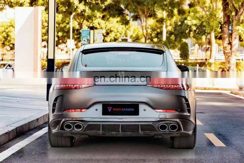 Runde Carbon Fiber For Mercedes-Benz AMG GT50 TAKD Style Body Kit Front Lip Side Skirt Rear Lip Top Wing Spoiler Rear Wind Knife