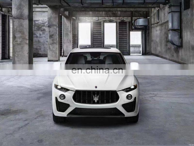 Runde Front Bumper Grille Side Skirts Wheel Eyebrow Rear Bumper Exhaust Tips For Maserati Levante Trofeo Style Body Kit