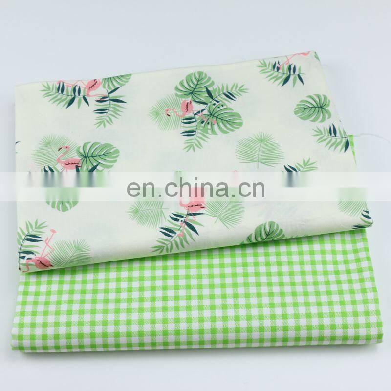 Cotton twill printed fabric cartoon Flamingo kindergarten baby pure cotton bedding products fabric