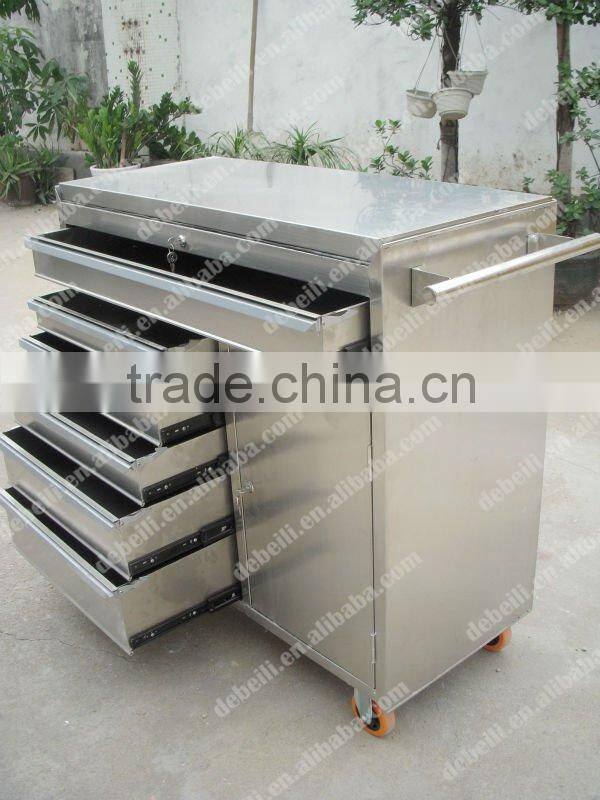 8-Drawer Roller Cabinet With Wheels Stainless Steel Tool Box AX-3112-1