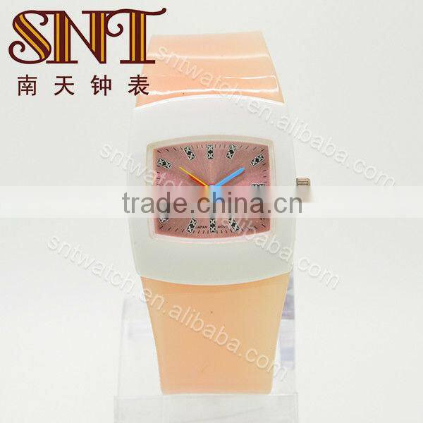 SNT-PL014 japan movement plastic watch with plastic strap for kid