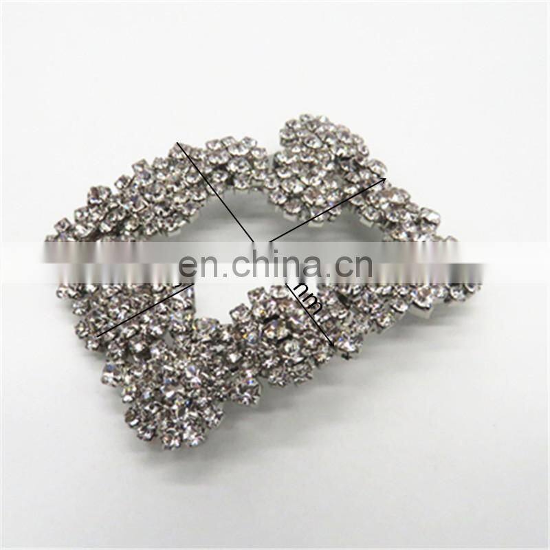 Metal plastic Acrylic Rhinestone Ornaments chain For Women Shoe