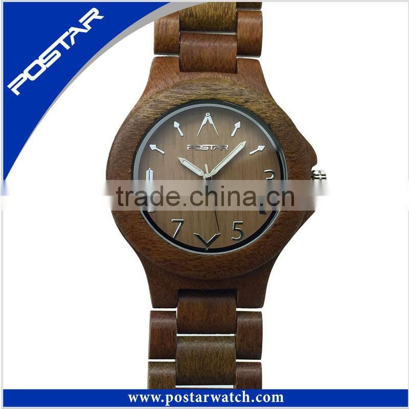 2016 Fashion Ebony Watch OEM Men's and Women's Wooden Watch