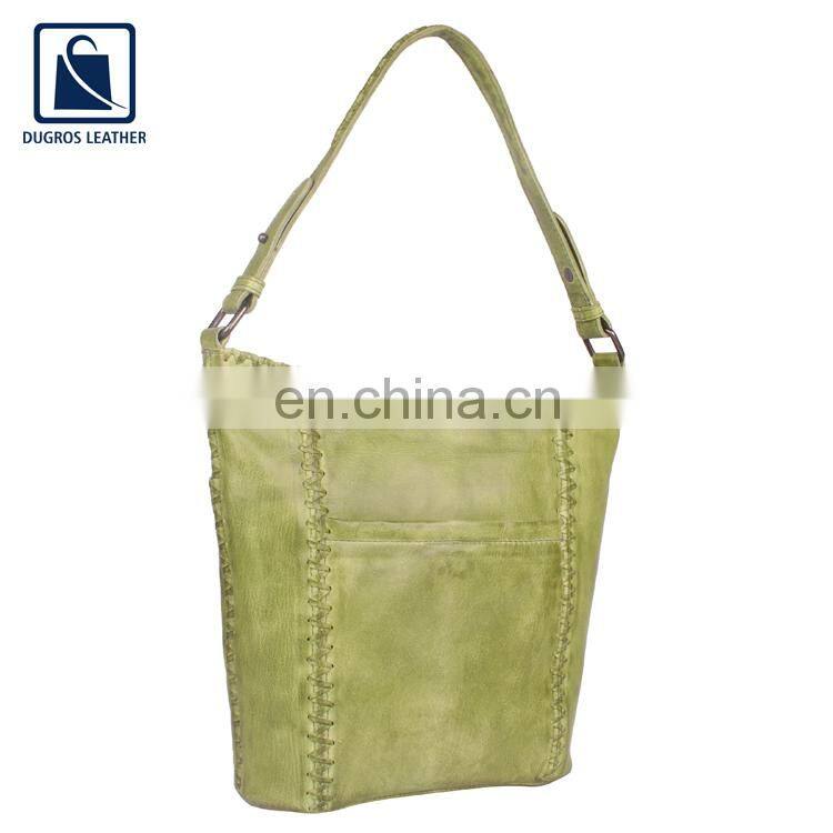 Anthracite Fitting Zipper Closure Type Luxury and Modern Design Fashion Designer Women Genuine Leather Shopper Shopping Bag