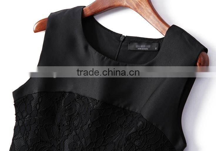 Sexy Slim Dress Sleevess Lace Dress womans evening dress