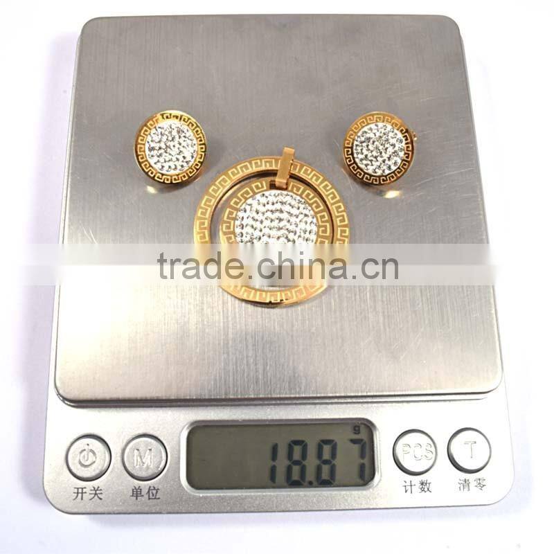 European Fashion Jewellery Gold Plated Fashion And Costume Jewelry Set