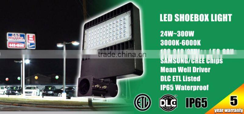 DLC ETL Listed 150w Tennis Court LED Shoebox Light with Meanwell Driver