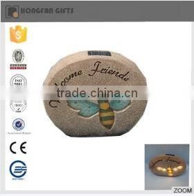 LED snails shape resin ornament w/solar light