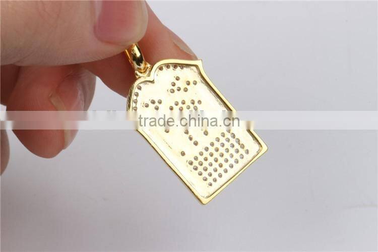 Custom gold hip hop jewelry pendant gold rope chain many style for choice