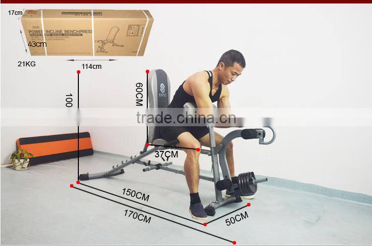 2015 years new style dummbell bench with biceps board