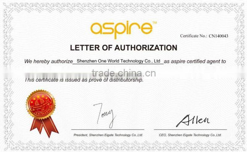 newest arrival 100% Original aspire k1 glassomizer aspire CE5-S bdc Aspire ET-S BVC tanks