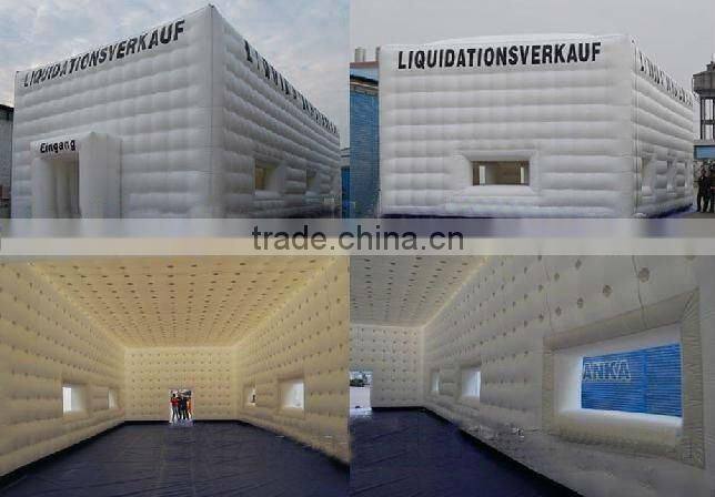 China cheap big inflatable tent/ inflatable tent with led light/ inflatable party tent for sale