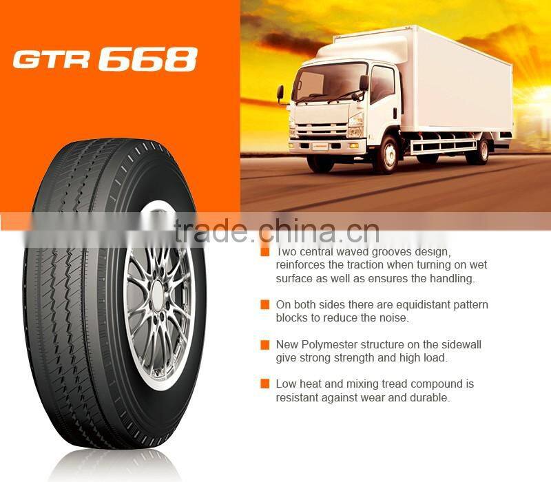 China good quality GTR668 Hot selling light truck tire for sale