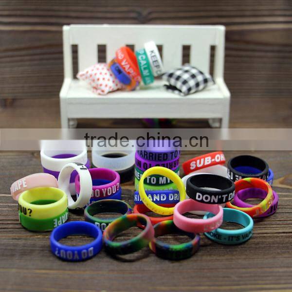 Stylish vapor bands silicone bands protect tank vape glam 22mm silicone rings vapor bands