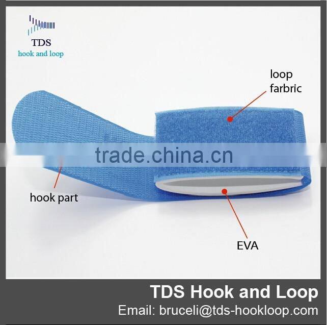 printed logo durable hook and loop custom ski strap