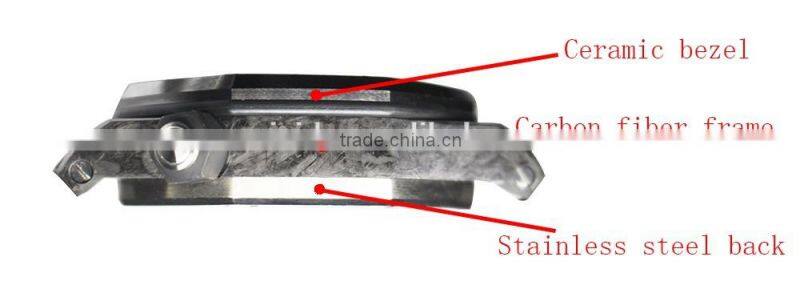 sapphire ceramic carbon fiber watch men watch