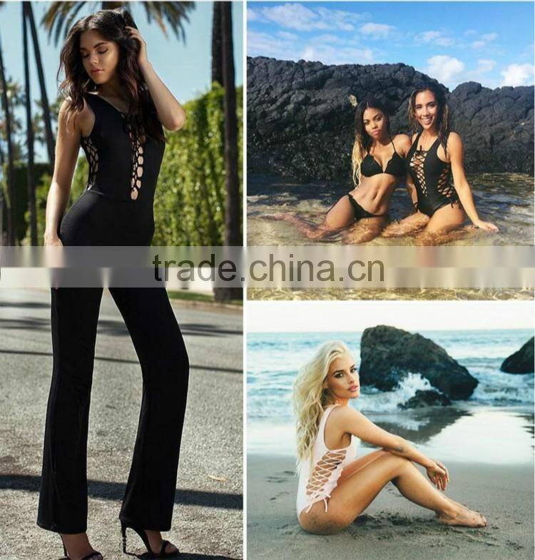 2016 Sexy Girls High Cut One Piece Swimsuit
