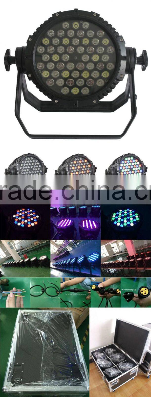 underwater ip68 rgbw dmx led 54 3w stage par light
