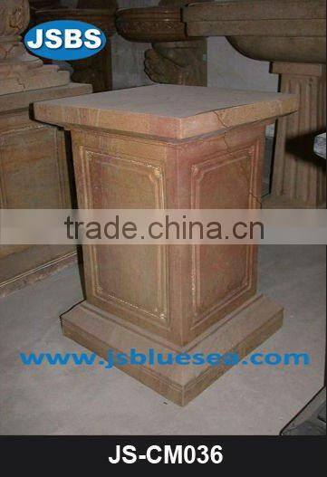 Polished Marble Column Statue