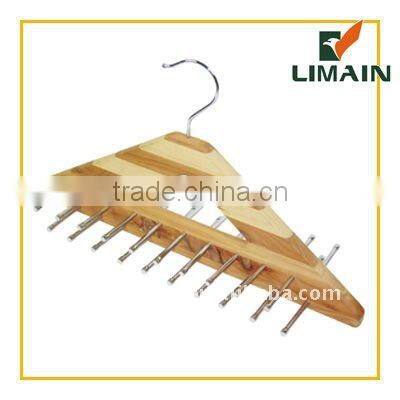natural wooden belt hanger